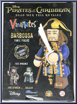 Barbossa from Pirates of the Caribbean - Dead Men Tell No Tales - Vinimates manufactured by Diamond Select [Back]
