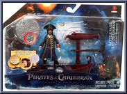 Captain Barbossa (Long Boat & Firing Projectile Net) from Pirates of the Caribbean - On Stranger Tides - [4" Scale] - Battle Packs manufactured by Jakks Pacific [Front]
