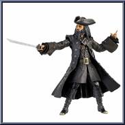 Blackbeard from Pirates of the Caribbean - On Stranger Tides - [6" Scale] - Series 2 manufactured by Jakks Pacific [Loose]