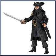 Blackbeard from Pirates of the Caribbean - On Stranger Tides - [4" Scale] - Series 2 manufactured by Jakks Pacific [Loose]