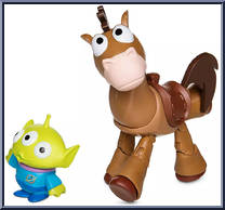 Bullseye and Alien from Pixar Toybox - Basic Series manufactured by Disney [Loose]