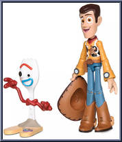 Woody and Forky from Pixar Toybox - Basic Series manufactured by Disney [Loose]