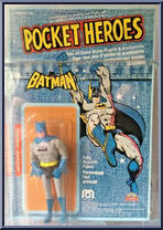 Batman from Pocket Super Heroes - Denim Card manufactured by Mego [Front]
