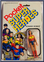 Wonder Woman from Pocket Super Heroes - White Card manufactured by Mego [Front]
