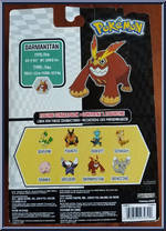 Darmanitan from Pokemon - Black & White - Basic Series manufactured by Jakks Pacific [Back]