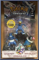 Chatot / Golduck / Croagunk from Pokemon - Diamond and Pearl - 3-Packs manufactured by Jakks Pacific [Front]