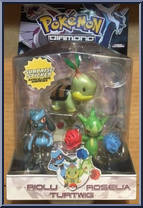 Riolu / Roselia / Turtwig from Pokemon - Diamond and Pearl - 3-Packs manufactured by Jakks Pacific [Front]