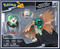 Rowlet / Dartrix / Decidueye from Pokemon Select - Evolution Multi-Pack manufactured by Jazwares [Front]