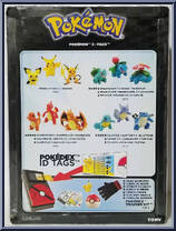 Pichu / Pikachu / Raichu from Pokemon - Pokedex ID Tags manufactured by Tomy [Back]