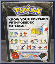 Snivy vs Panpour from Pokemon - Pokedex ID Tags manufactured by Tomy [Back]