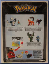 Thundurus vs Rotom from Pokemon - Pokedex ID Tags manufactured by Tomy [Back]