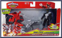 Dino Cycle and Black Ranger from Power Rangers Dino Charge - Dino Cycles manufactured by Bandai [Front]