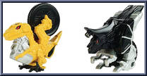 Dino Cycle and Red Ranger from Power Rangers Dino Charge - Dino Cycles manufactured by Bandai [Loose]
