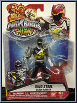 Black Ranger from Power Rangers Dino Super Charge - Dino Steel manufactured by Bandai [Front]