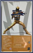 Dino Charge Gold Ranger from Power Rangers Lightning Collection - Dino Charge manufactured by Hasbro [Back]