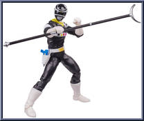 In Space Black Ranger from Power Rangers Lightning Collection - In Space manufactured by Hasbro [Loose]