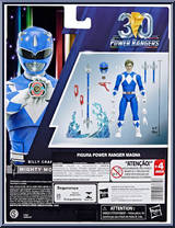 Mighty Morphin Blue Ranger (Remastered) from Power Rangers Lightning Collection - Mighty Morphin manufactured by Hasbro [Back]