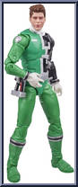 S.P.D. Green Ranger from Power Rangers Lightning Collection - S.P.D. manufactured by Hasbro [Loose]