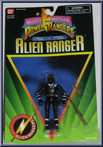 Black Ranger from Power Rangers Mighty Morphin - Alien Rangers manufactured by Bandai [Front]