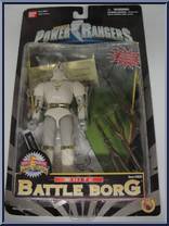 White Battle Borg from Power Rangers Mighty Morphin - Battle Borgs manufactured by Bandai [Front]