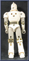 White Battle Borg from Power Rangers Mighty Morphin - Battle Borgs manufactured by Bandai [Loose]