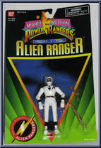 White Ranger from Power Rangers Mighty Morphin - Alien Rangers manufactured by Bandai [Front]