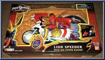 Lion Speeder with Red Power Ranger from Power Rangers Mystic Force - Cycles manufactured by Bandai [Front]