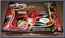 Remote Control Cycle with Red Power Ranger from Power Rangers Mystic Force - Radio Control manufactured by Bandai [Front]