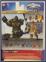 Villain Stonedozer from Power Rangers Ninja Steel - Villains manufactured by Bandai [Back]