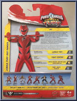 Jungle Fury Red Ranger Action Hero from Power Rangers Super Megaforce - Action Heroes manufactured by Bandai [Back]
