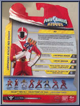 Lightspeed Rescue Red Ranger Action Hero from Power Rangers Super Megaforce - Action Heroes manufactured by Bandai [Back]