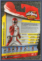 Operation Overdrive Red Ranger Action Hero from Power Rangers Super Megaforce - Action Heroes manufactured by Bandai [Back]