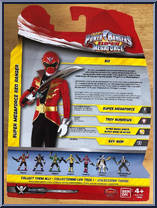 Red Ranger Action Hero from Power Rangers Super Megaforce - Action Heroes manufactured by Bandai [Back]