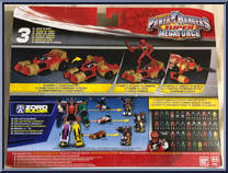 Zeo Racer Zord and Red Ranger from Power Rangers Super Megaforce - Zords manufactured by Bandai [Back]
