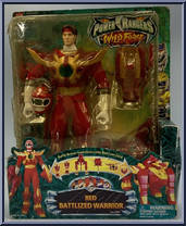 Red Battlized Warrior Action Figure