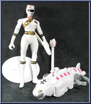 White Wild Force Power Ranger Action Figure