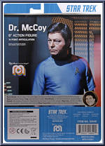 Dr. McCoy (Vintage Blue Phaser) from Sci-Fi - Star Trek manufactured by Mego 2018 [Back]