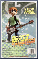 Scott Pilgrim (Green Shirt) from Scott Pilgrim vs. The World - Basic Series manufactured by Mezco [Back]