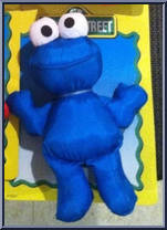 Cookie Monster from Sesame Street - Bean Pals manufactured by Child Dimension [Front]