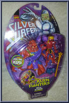 Ivar and Ant Warrior from Silver Surfer - Alien Fighters manufactured by Toy Biz [Front]
