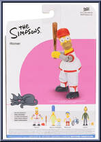 Homer (Baseball) from Simpsons - Basic Series manufactured by Jakks Pacific [Back]