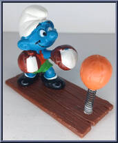 Boxer Smurf (Brown Gloves) from Smurfs - Super Smurfs manufactured by Peyo [Loose]