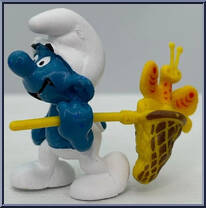 Butterfly Catcher Smurf from Smurfs - Super Smurfs manufactured by Peyo [Loose]