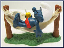 Hammock Smurf from Smurfs - Super Smurfs manufactured by Peyo [Loose]