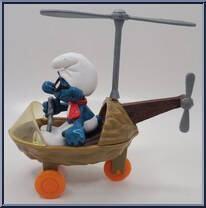 Helicopter Smurf from Smurfs - Super Smurfs manufactured by Peyo [Loose]