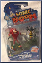 Knuckles & Beebot from Sonic Boom - 3" Scale manufactured by Tomy [Front]