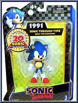 Sonic Through Time (Classic) from Sonic the Hedgehog - 20th Anniversary - 5" Scale manufactured by Jazwares [Front]