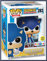 Sonic with Ring (Glow in the Dark) from Sonic the Hedgehog - Pop! Vinyl Figures manufactured by Funko [Front]