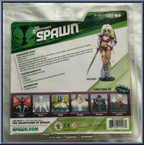 Tiffany the Amazon from Spawn - Series 30 - Adventures of Spawn manufactured by McFarlane [Back]