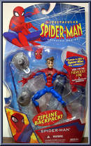 Spider-Man (Zipline Backpack) from Spectacular Spider-Man (Animated) - Basic Series manufactured by Hasbro [Front]